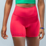 Biker Shorts in Red