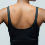 Moisture wicking Crop Top Black